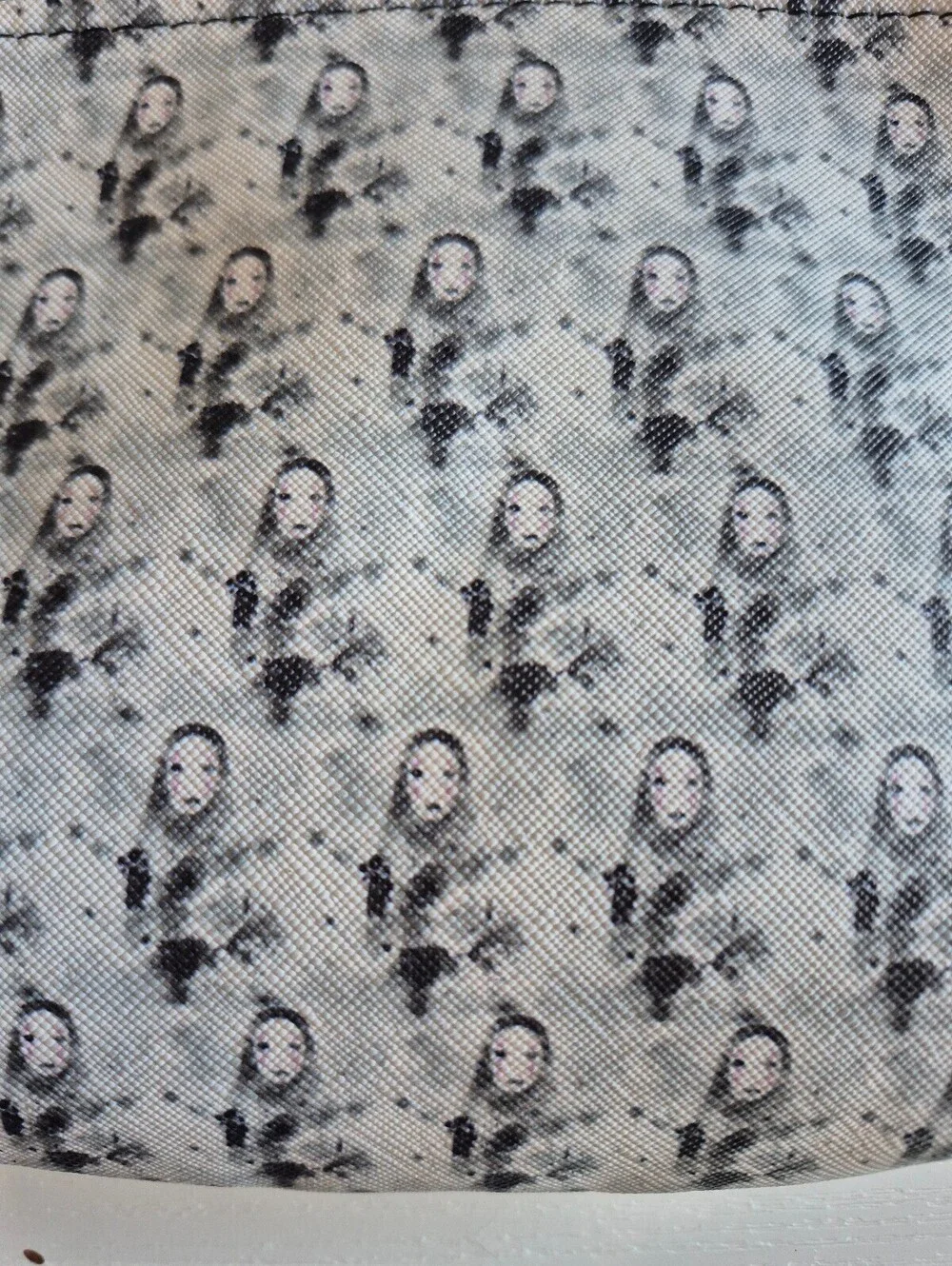 Goth-girl face black & white Cosmetic Pouch